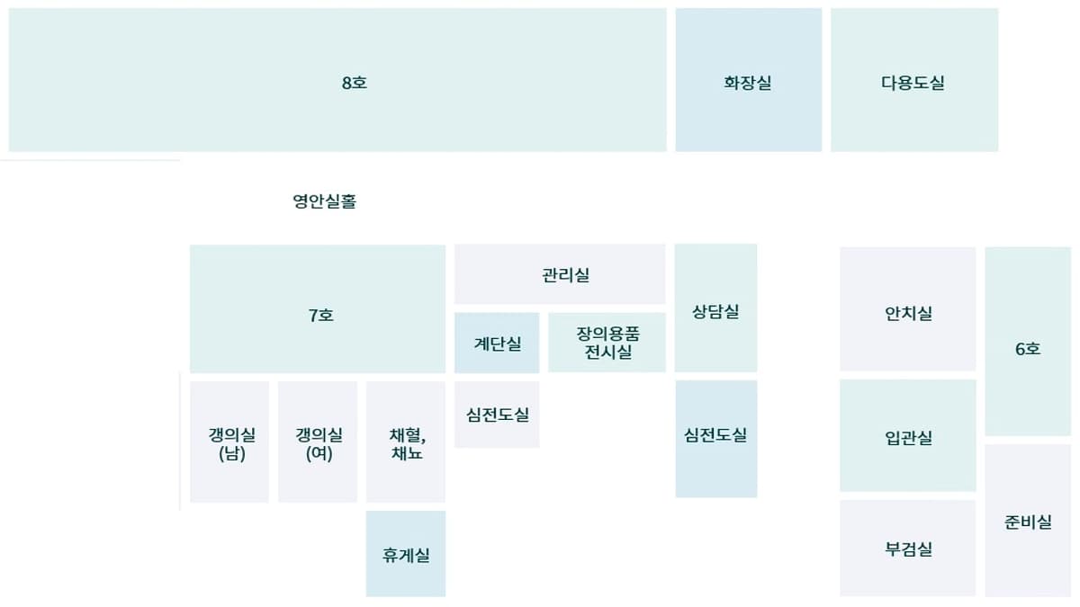 분당제생병원 장례식장 층별 도면 안내도 분당제생병원 장례식장 도면1