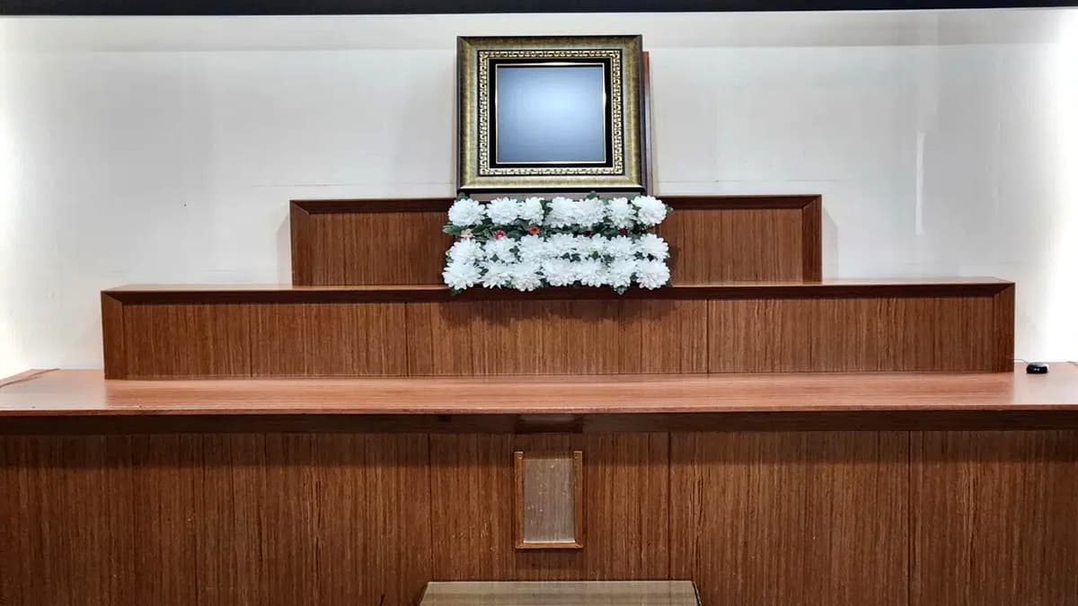 중앙장례식장 제단 내부 모습 중앙장례식장의 제단 공간