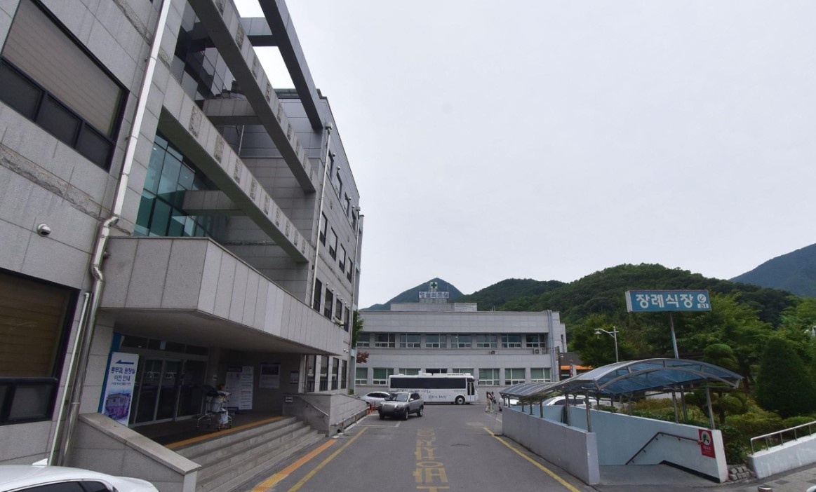영월의료원장례식장 외관 모습.