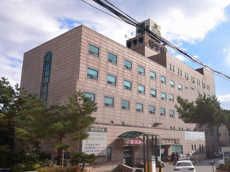 원병원장례식장 병원 출입구 캐노피