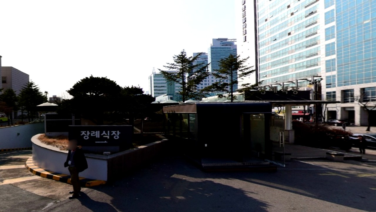 한림대성심병원 장례식장 진입로